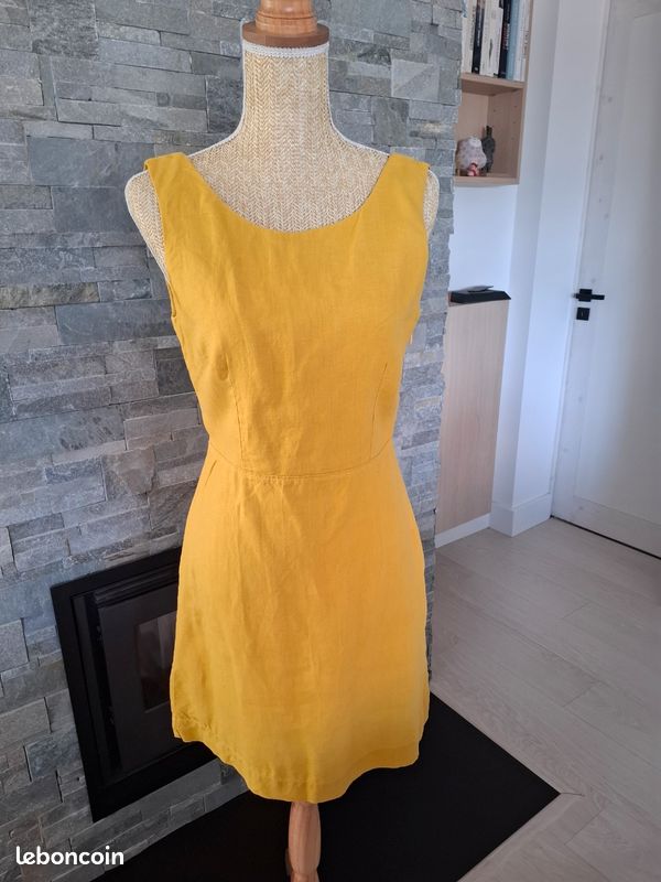Caroll Robe été féminine en lin Taille 38 (image 2)