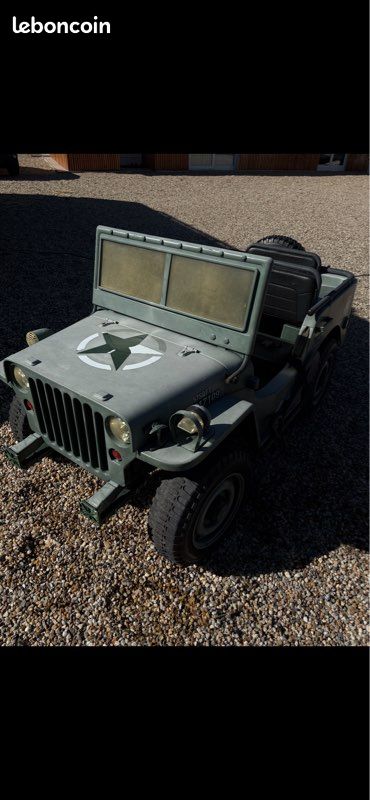 Jeep US Army Nacoral Espagne N°9500 - Véhicule Miniature Plastique 22 Cm En Boîte