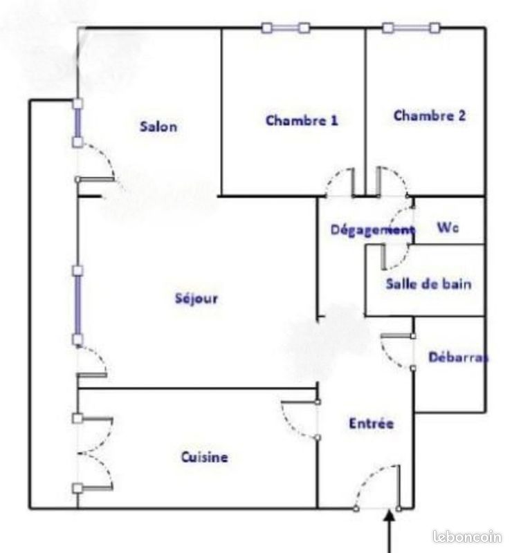 Appartement 4 pièces 80 m² · à Nantes · 79,7 m² · 182 000 €