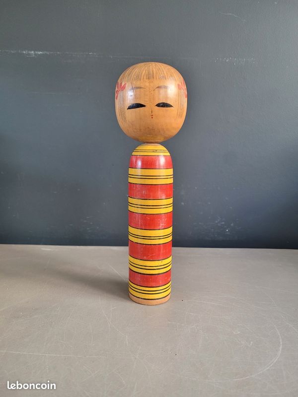 ANCIENNE POUPÉES JAPONAISE Kokeshi Shingata en bois EUR 100,00 - FR