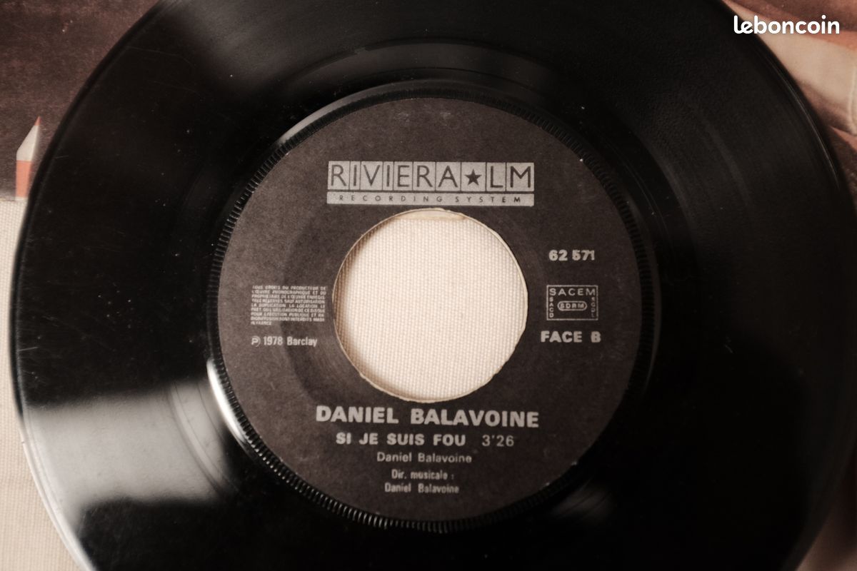 Lot 45 tours - Daniel Balavoine (image 4)