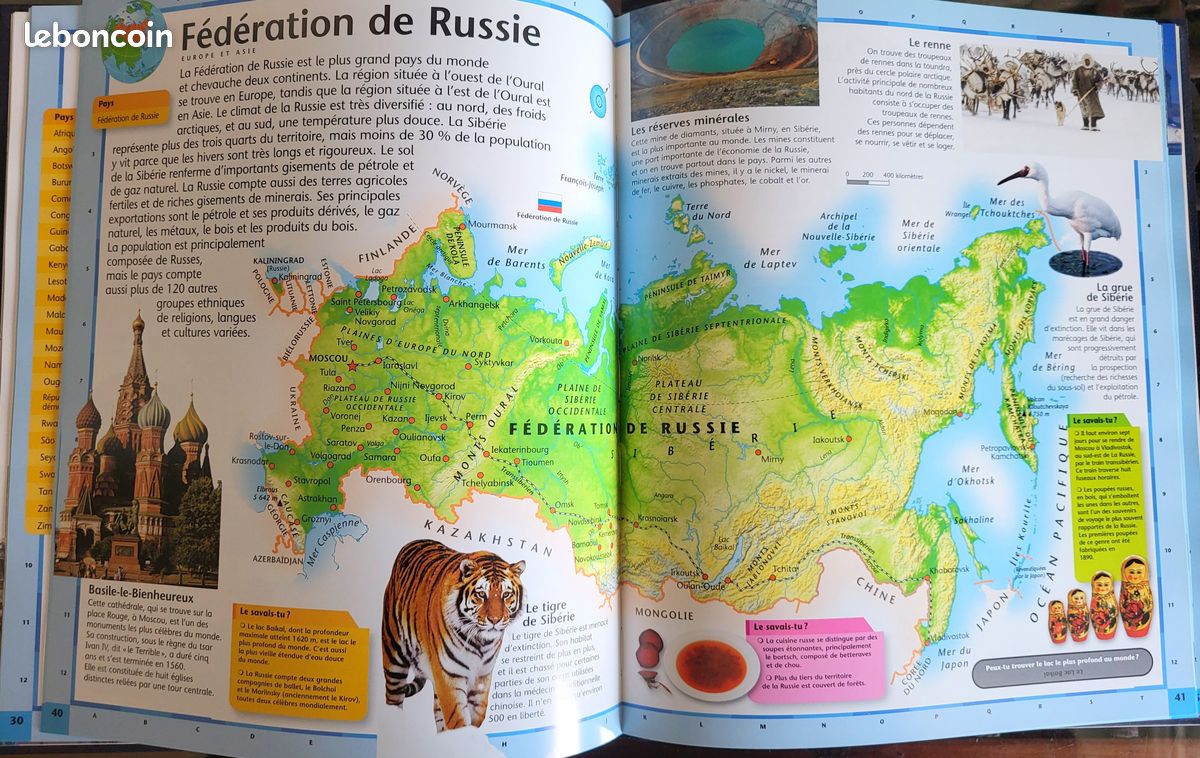 PREHISTOIRE + ATLAS + MYTHOLOGIE + NATURE lot de 4 livres éducatifs enfant / Ado (image 8)