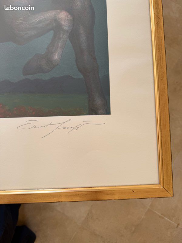 Lithographie « pégase et la muse » par Ernst FUCHS (image 6)