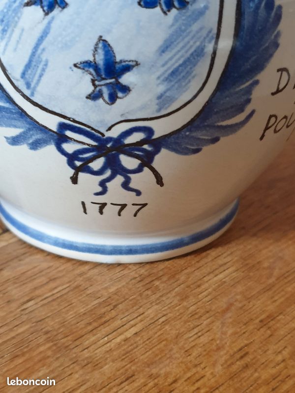 Ancien Pot a moutarde fine de Dijon poupon de Grey 1777 collector avec cachet de cire hauteur 17 cm (image 6)