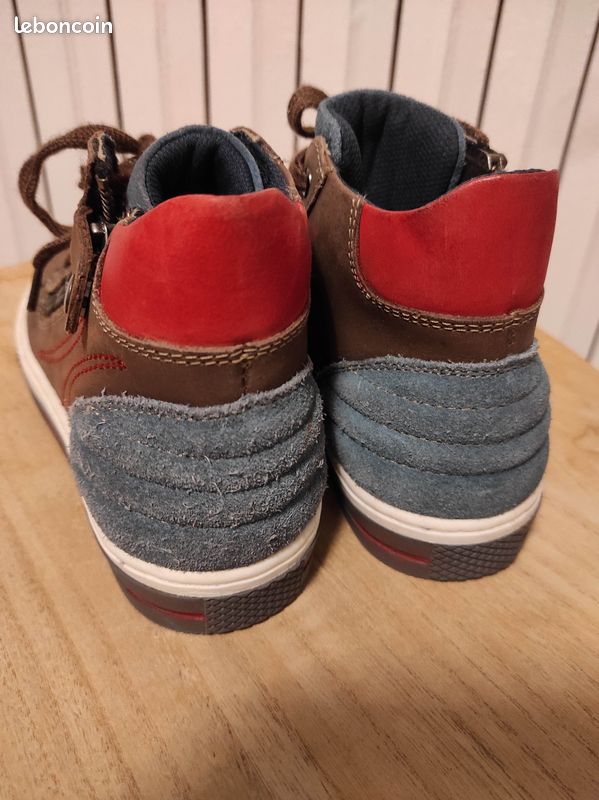 Chaussures montantes en cuir et nubuck (image 5)