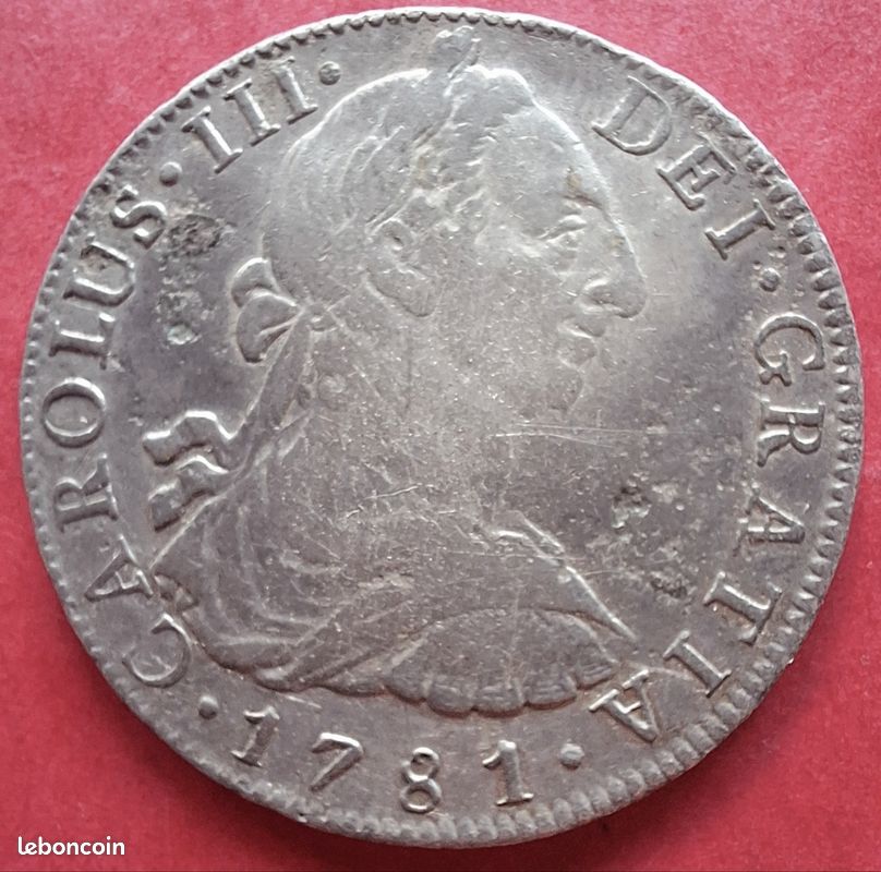 8 Reales - Piece Coloniale - 1781 (image 2)