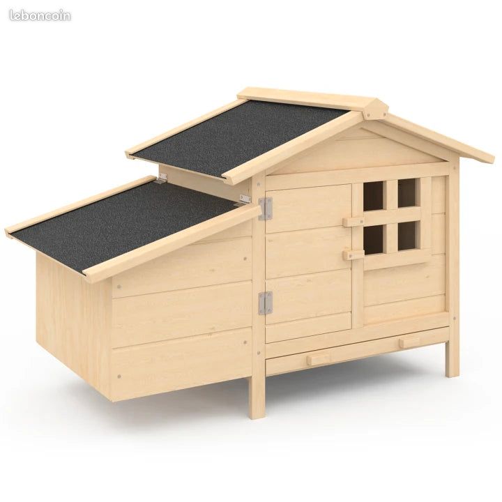 Poulailler sur Pilotis en Bois avec Pondoir – Abri pour Poules (image 2)