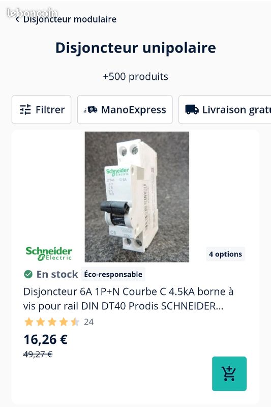 Disjoncteur 6A (image 1)