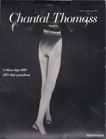 Collant Chantal Thomass - Couture 20 Deniers - Taille 3 Noir - Référence 8568 - Neuf Avec étiquettes
