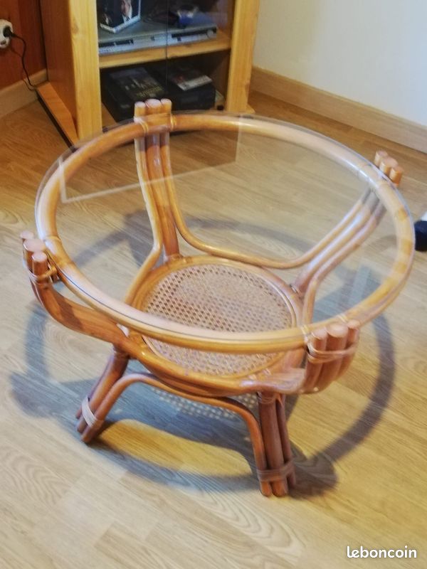 Fauteuils en cuir et table (image 3)