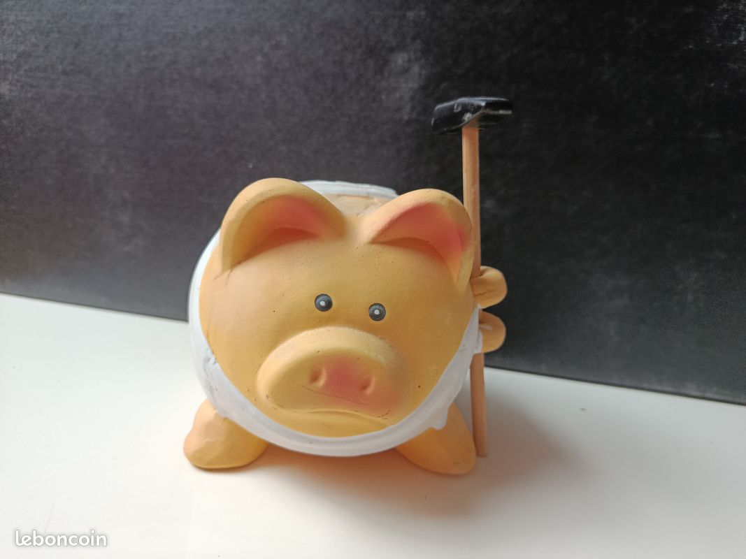 Tirelire céramique faite main Petit cochon rusé 712989008 - BUY