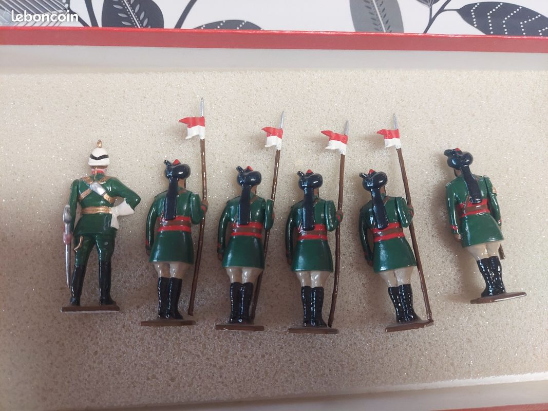 Soldat de Plomb WW2 Fusiliers marins - 2 soldats au défilé