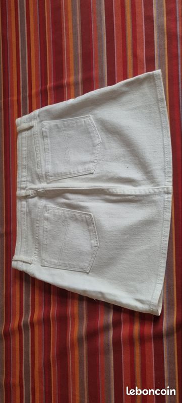 Mini-jupe En Jean Blanc Pour Fille De 12 Ans Ou Femme - Marque Gap - Occasion En Très Bon état