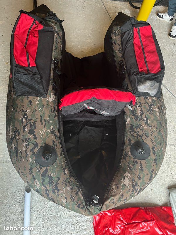 Float tube Hart rouge/camouflage AOR - pack complet, quasi neuf (image 3)