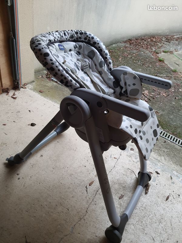 CHICCO Chaise Haute Polly Progres5 4 Roues - Anthracite (image 7)