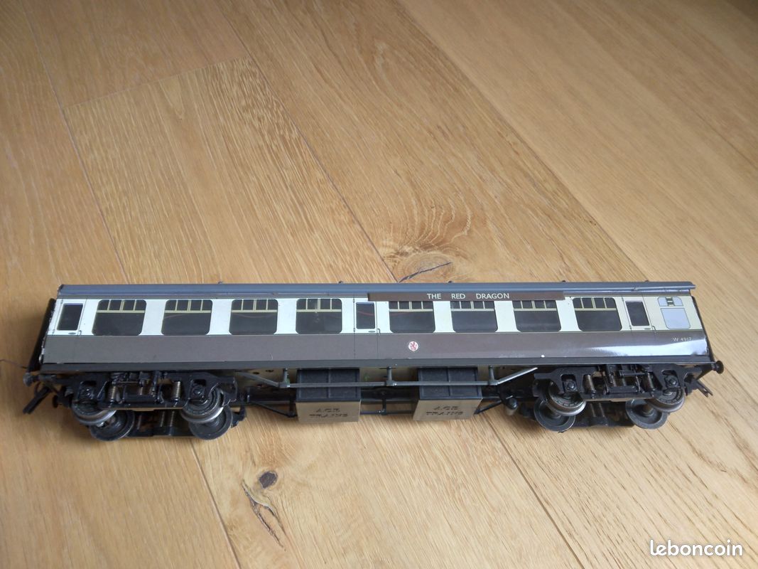 Occasion - Voiture Voyageurs Hornby échelle O En Tôle, 25 Cm, Avec Boîte, 1954/59, Bel état