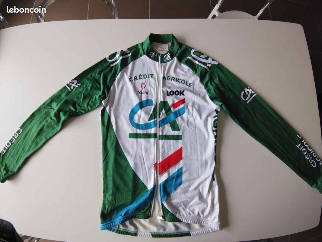 Maillot Cycliste Nalini Crédit Agricole – Longue Longue L – Vintage