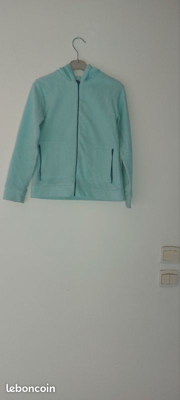 Veste polaire à capuche 10 ans tex mex (image 2)