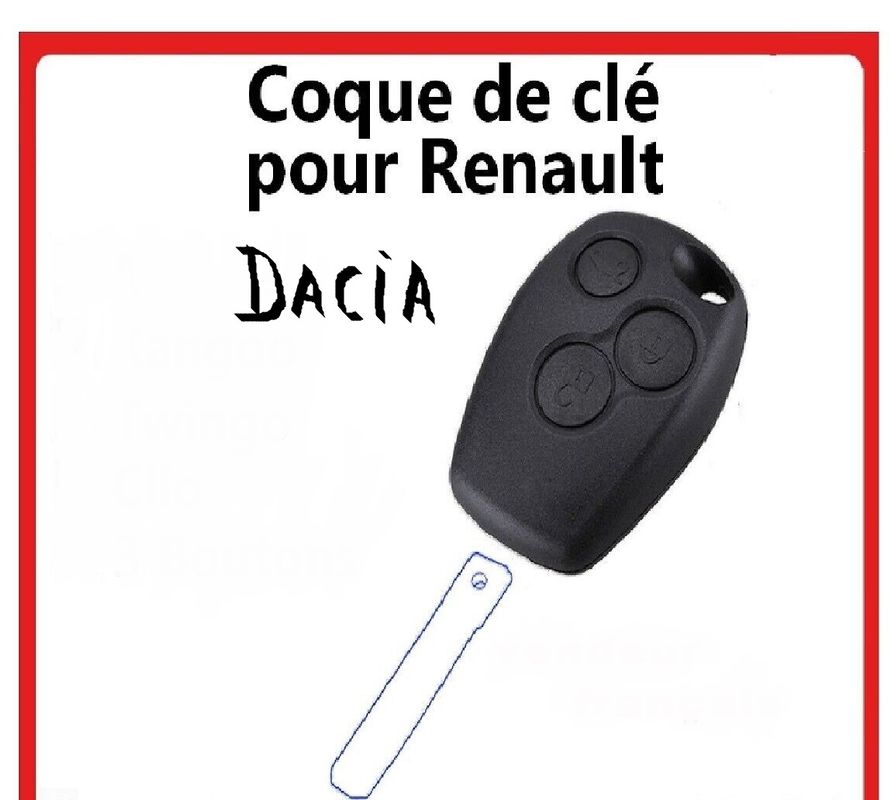 Clé Plip Renault 3 boutons