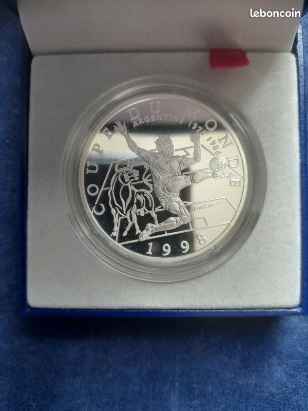 Pièce Argent Sahara Occidental - Coupe Du Monde 1998
