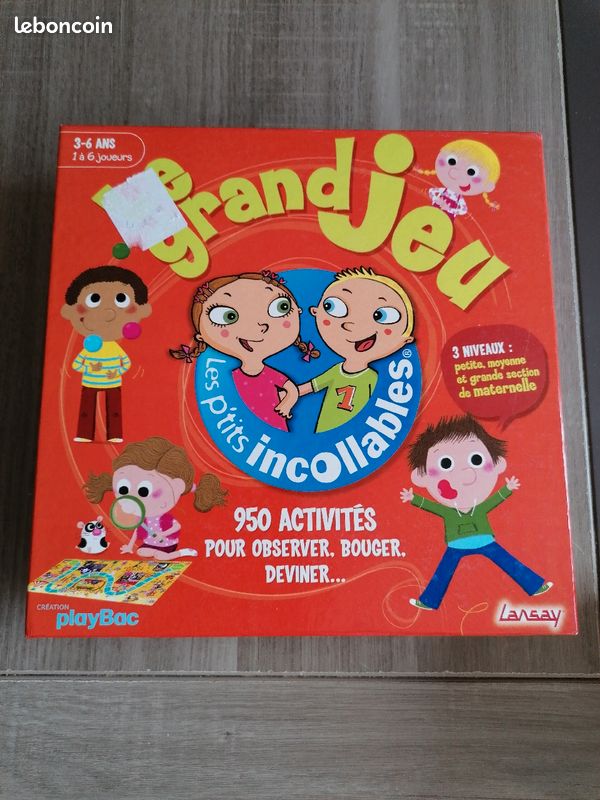 Le grand jeu Les Ptits incollables complet - jeu de société 2 à 6 ans (image 1)