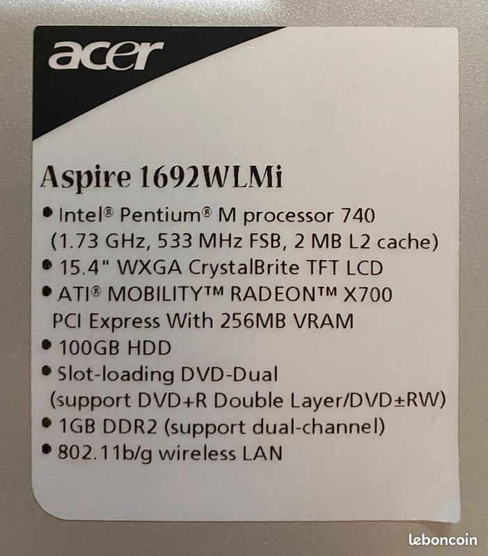 PC portable ACER (image 4)