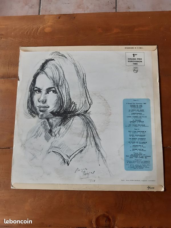 France gall 33t vinyle lp album philips 1965 (image 2)