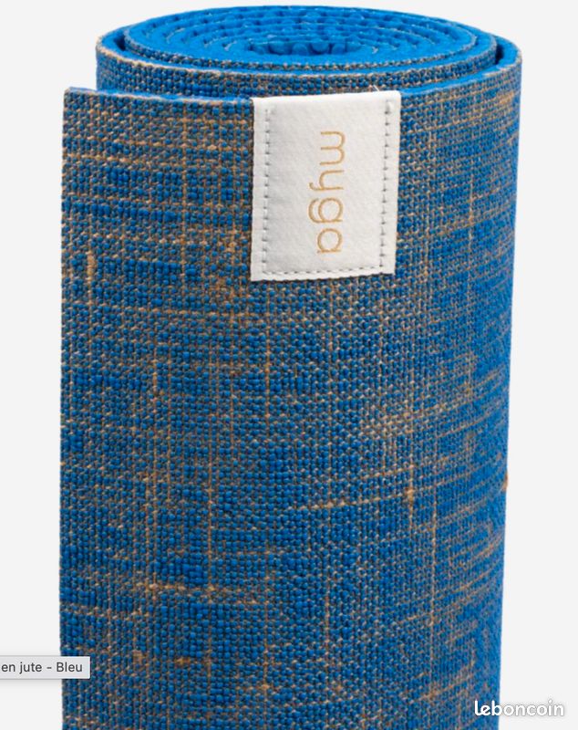 Tapis De Yoga En Jute Naturel, Dimensions 173x61 Cm, épais 0.48 Cm, Neuf