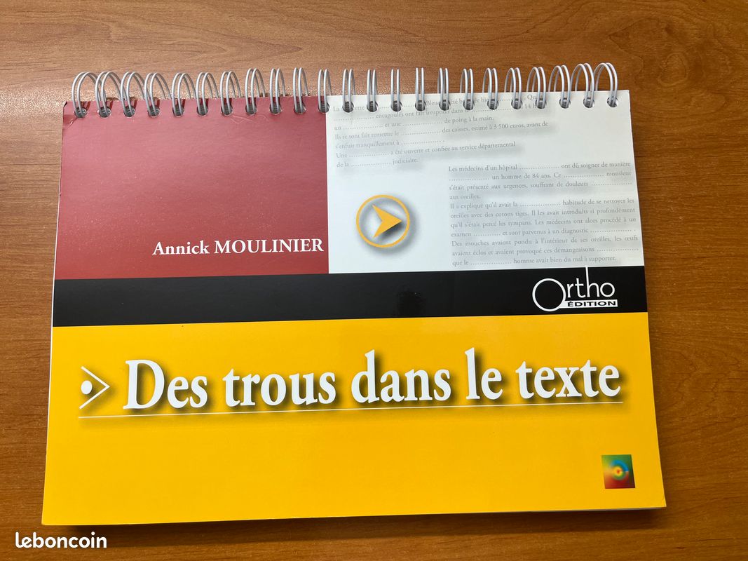Jeu Orthophonie Des trous dans le texte (image 1)