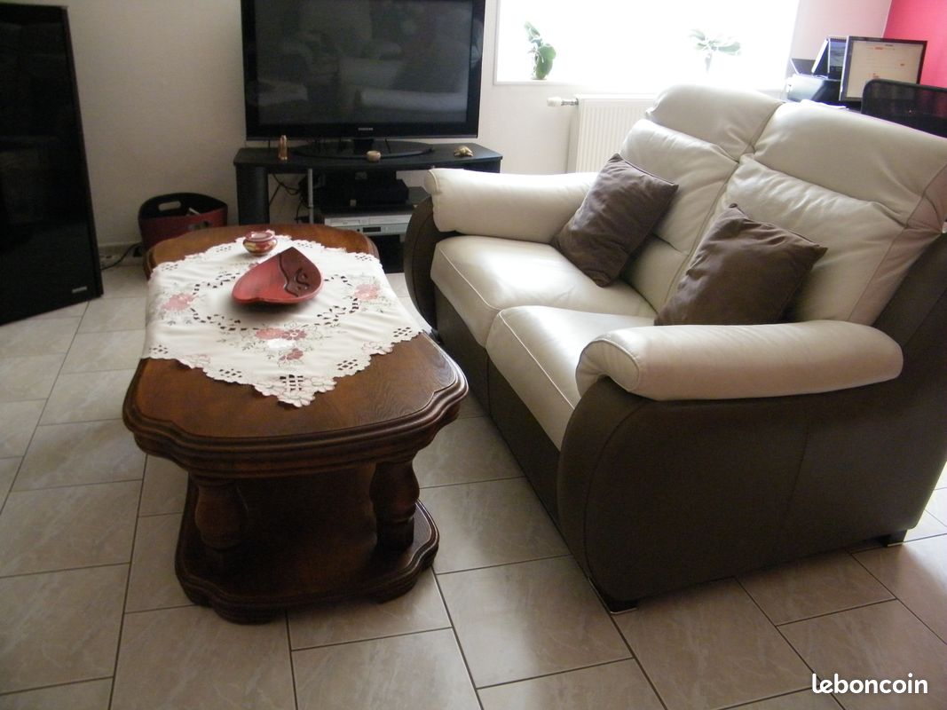 Vends table basse bois massif (image 1)