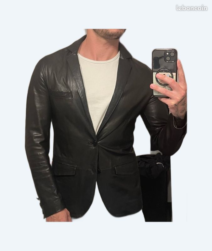 Veste en cuir Antony Morato Vêtements