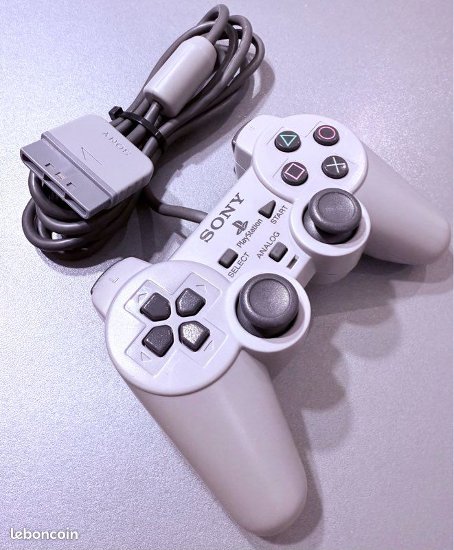 RARE Manette SONY PS1 Officielle SCPH 1180 - Très Bon état - Testée Nettoyée - Consoles
