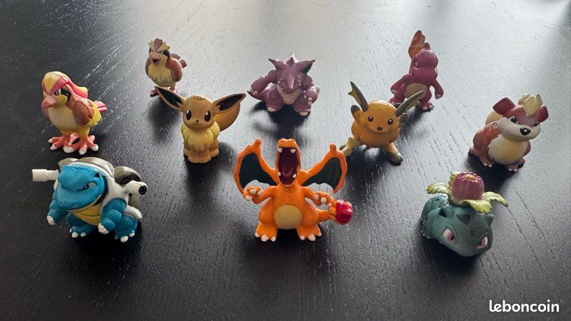 Lot De 3 Figurines Pokémon Tomy 1998 - Environ 12 Cm, Vintage, Occasion