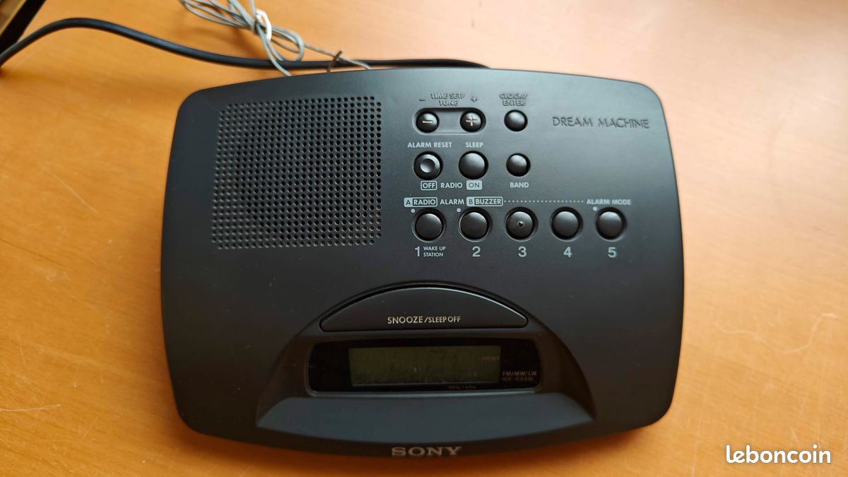 Radio Réveil Alarme Sony ICF-C233L - Dream Machine - Photo, audio & vidéo