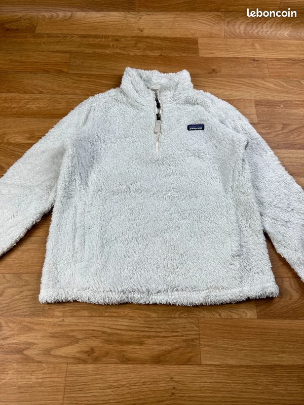 Polaire patagonia blanche taille L 12 ans (image 2)