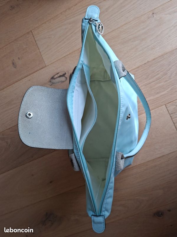 Sac cabas pliable Longchamp Bleu (image 2)