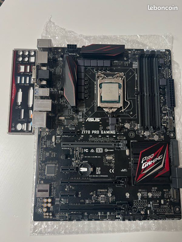 Combo Gaming i7-6700K Z170 Pro Gaming ASUS Excellent État