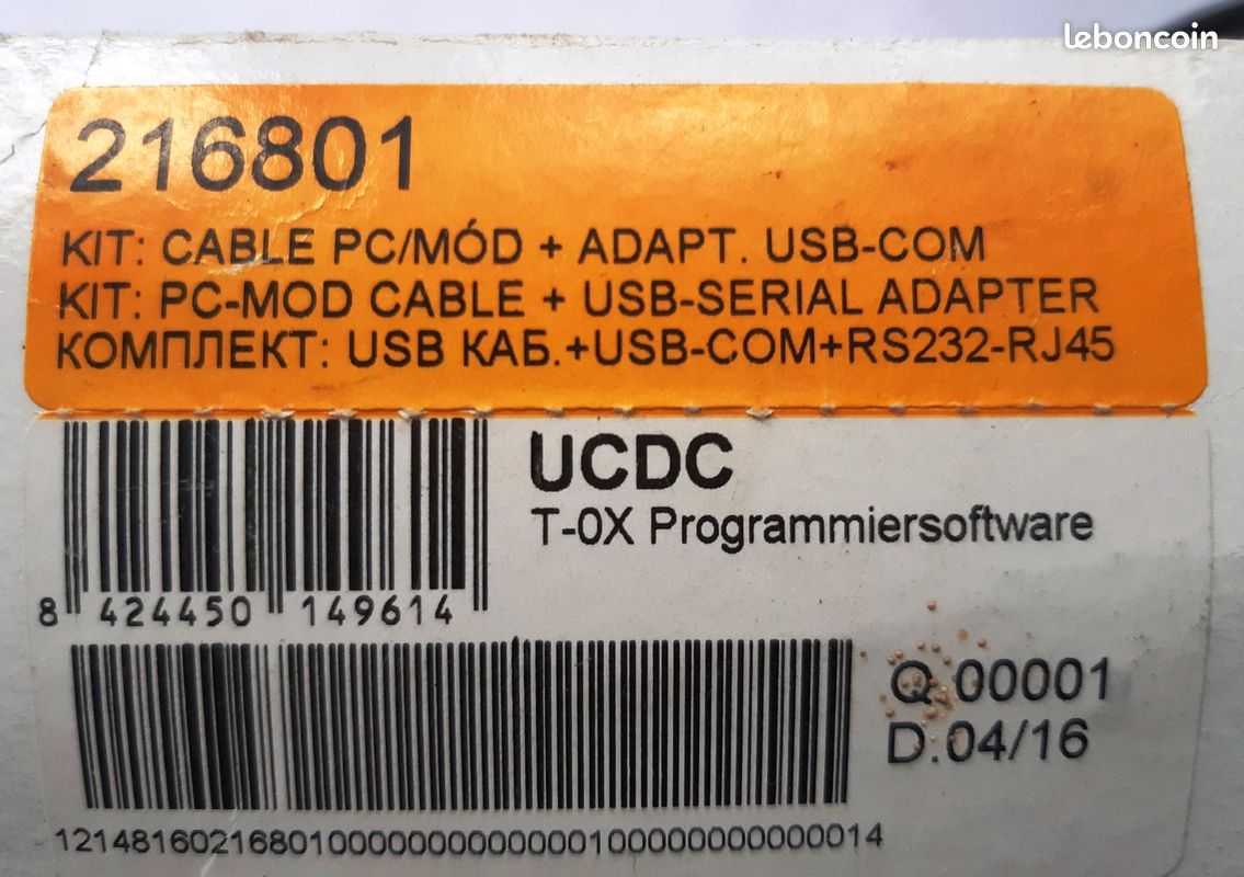 Cable prog. Module T.oX TELEVES (image 2)