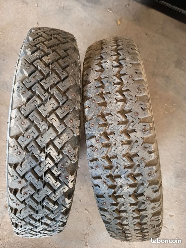 2 roues pneus cloutés 145 14 (image 2)