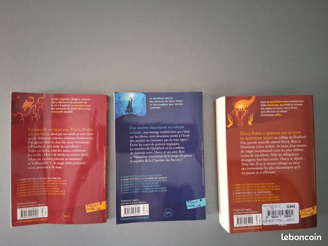 Harry Potter Tome 1, 2 et 4, lot à 12 (image 2)