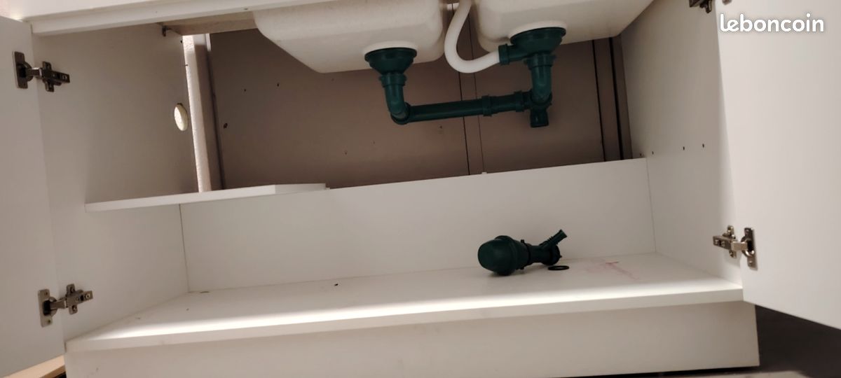 Vente d’un meuble à évier avec évier Deux bassins (image 3)