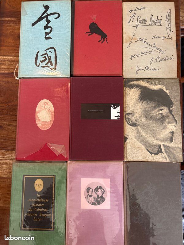 Lots de 8 livres rares de 1961 collection le club français du livre (image 1)