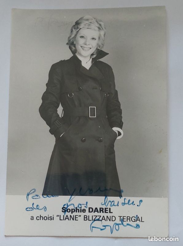 Autographe MARCEAU Sophie , Vente Photo Dédicacée MARCEAU Sophie - All