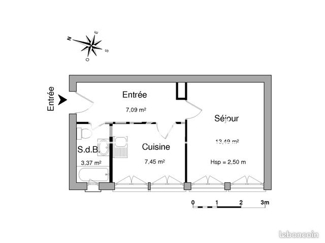 Appartement 1 pièce 31 m² · à Strasbourg · 31 m² · 539 €