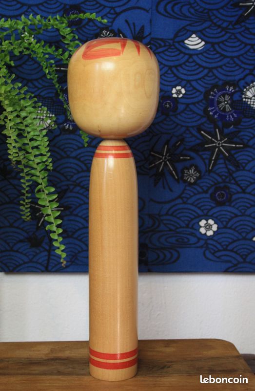 Poupée Japonaise Kokeshi Toggata Artisanale Vintage Signée - Années 60