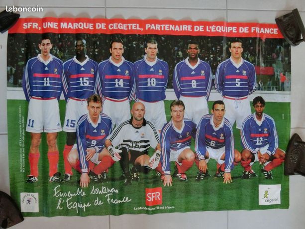 Affiche Collection "La Vache Qui Rit" Équipe De France 1998 - Football Coupe Du Monde - Occasion