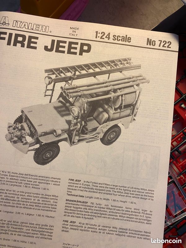 Fire jeep Italeri 722 (image 3)