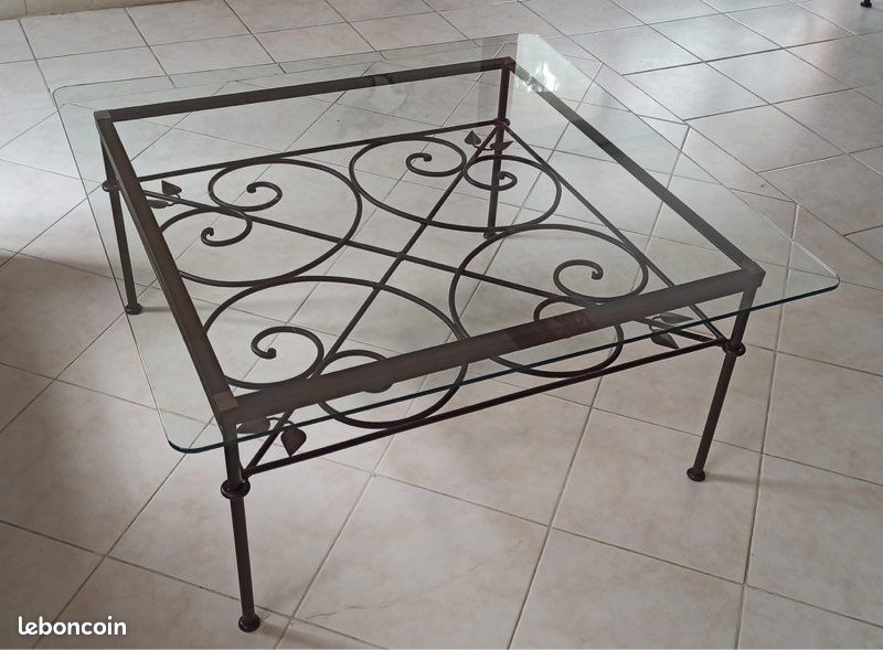 Table basse en verre (image 1)