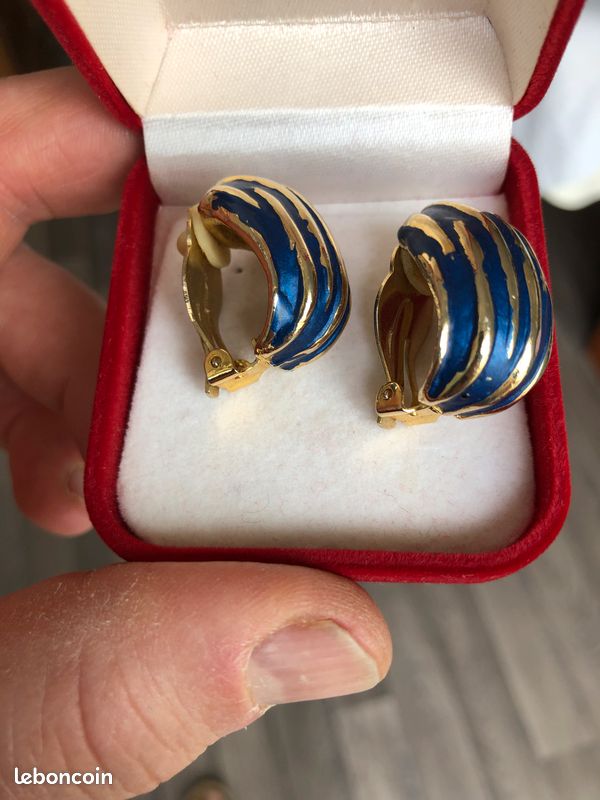 Boucles d'oreille clip vintage (image 3)