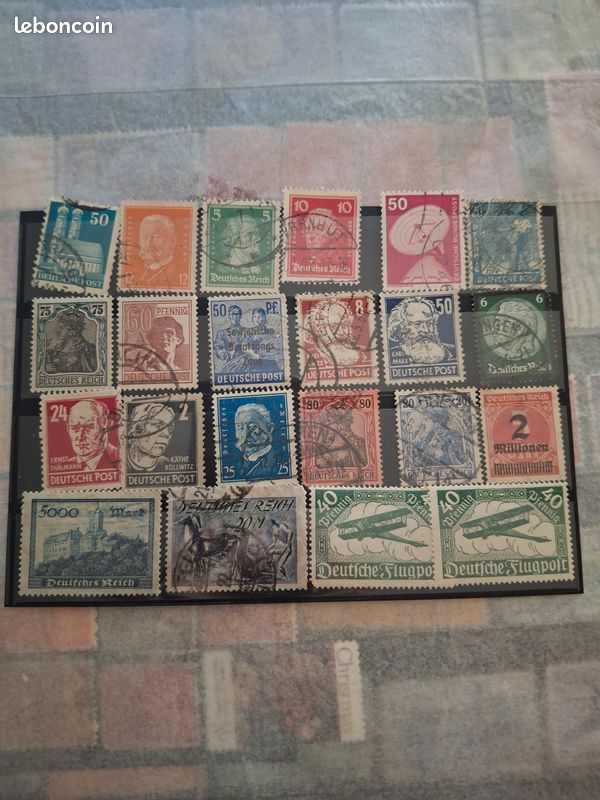 🌍 Timbres du monde – Allemagne– oblitéré – gros lot (image 3)